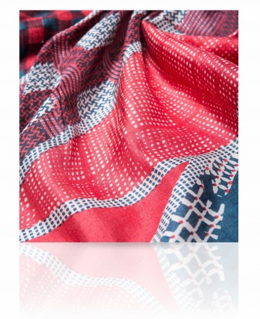 Платок Унисекс SN-SCOTTISH.CHECKS/RED.BLUE